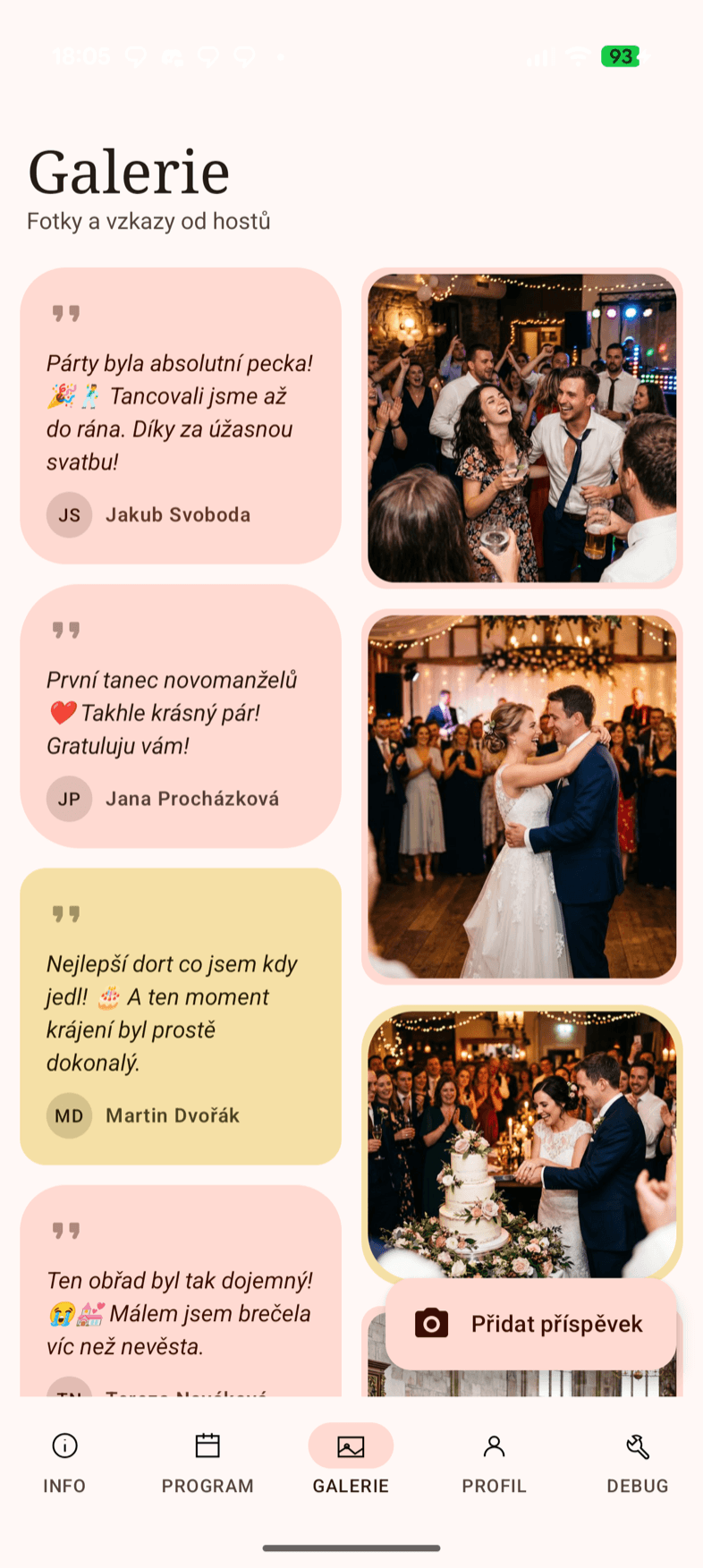 Galerie — ukázka obrazovky